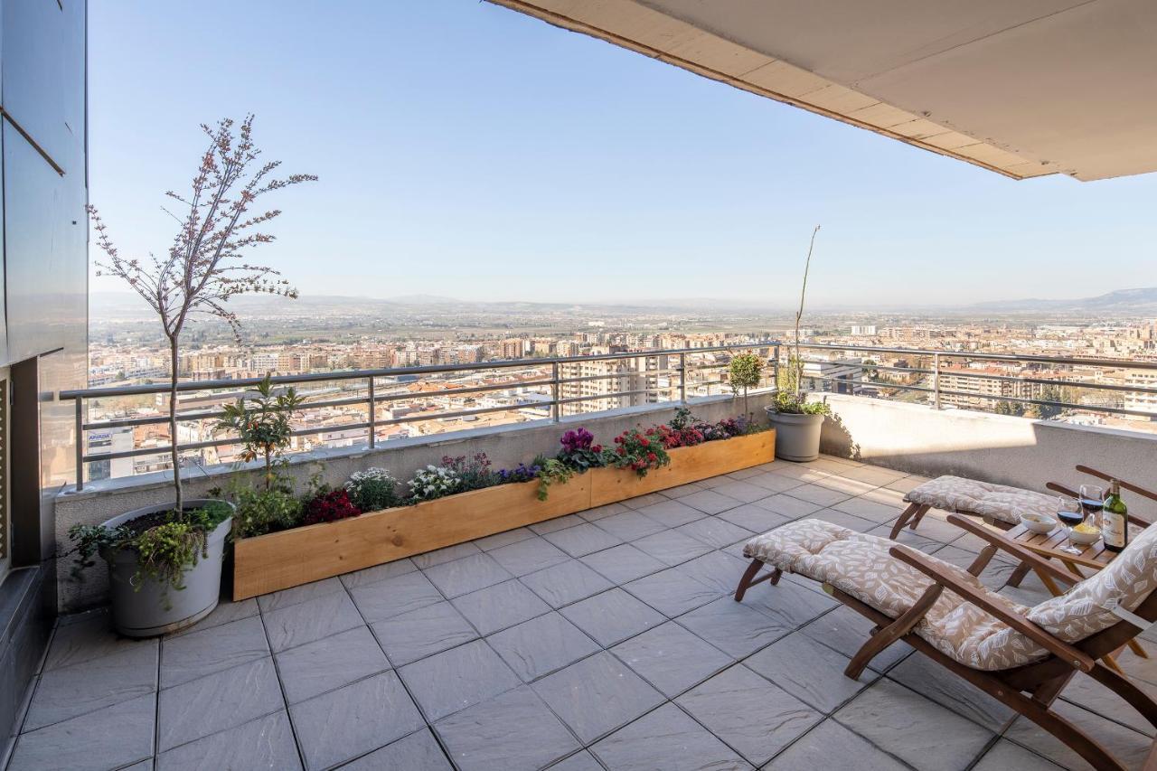 Atico Top Granada, Penthouse, 18-19Th Floor, City Centre, Views, Terrace, Free Parking Extérieur photo