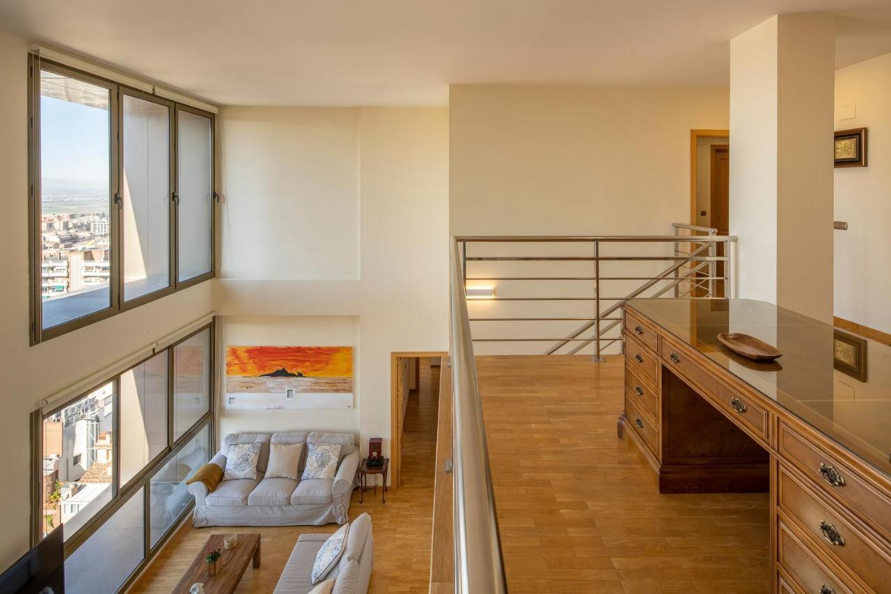 Atico Top Granada, Penthouse, 18-19Th Floor, City Centre, Views, Terrace, Free Parking Extérieur photo