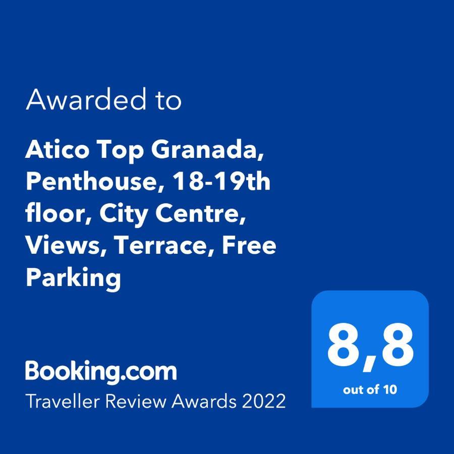Atico Top Granada, Penthouse, 18-19Th Floor, City Centre, Views, Terrace, Free Parking Extérieur photo